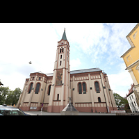 Weienhorn, Mari Himmelfahrt, Ansicht vom Kirchplatz / Hauptstrae von Norden