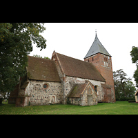 Zettemin, Dorfkirche, Ansicht von Norden