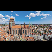 Gdansk (Danzig), Bazylika Mariacka (St. Marien), Außenansicht von Süden