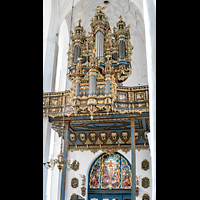 Gdansk (Danzig), Bazylika Mariacka (St. Marien), Orgelempore seitlich von unten