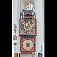 Gdansk (Danzig), Bazylika Mariacka (St. Marien), Astronomische Uhr im linken Seitenschiff