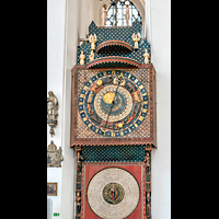 Gdansk (Danzig), Bazylika Mariacka (St. Marien), Astronomische Uhr on Hans Düringer (Nürnberg, 1470) mit liturgischem Kalender