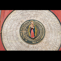Gdansk (Danzig), Bazylika Mariacka (St. Marien), Marienfigur in der Mitte der astronomischen Uhr