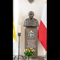 Gdansk (Danzig), Bazylika Mariacka (St. Marien), Bronzeplastik Papst Johannes Paul II.