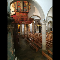Faro, Catedral da Sé, Blick vom Treppenaufgang zur hinteren Empore auf die Orgel