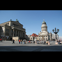 Berlin, Konzerthaus, Groer Saal, Gendarmenmarkt mit Konzerthaus und franzsischer Firedrichstadtkirche