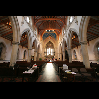 Glasgow, St. Mary's Episcopal Cathedral, Innenraum / Hauptschiff in Richtung Chor