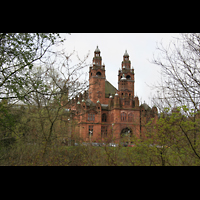 Glasgow, Kelvingrove Museum, Concert Hall, Auenansicht vom Kelvingrove Park aus