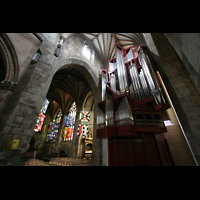 Edinburgh, St. Giles' Cathedral, Orgel und Seitenschiff