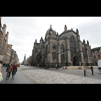 Edinburgh, St. Giles' Cathedral, Ansicht von der Royal Mile aus
