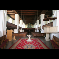 Templin, Maria-Magdalenen-Kirche, Blick vom Chor zur Orgel