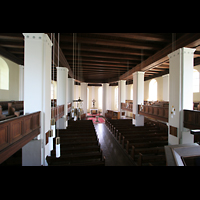Templin, Maria-Magdalenen-Kirche, Blick von der Orgelempore in die Kirche
