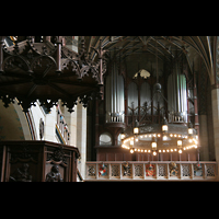 Wittenberg, Schlosskirche, Kanzel und Orgel