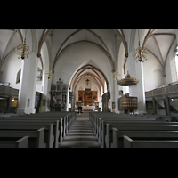 Wittenberg, Stadtkirche St. Marien, Innenraum / Hauptschiff in Richtung Chor