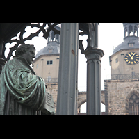 Wittenberg, Stadtkirche St. Marien, Luther-Denkmal und Türme