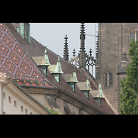 Wittenberg, Schlosskirche, Dach-Detail