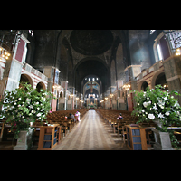 London, Westminster Cathedral, Innenraum / Hauptschiff in Richtung Chor