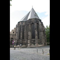 Halle (Saale), Moritzkirche, Chor und Moritzkirchhhof