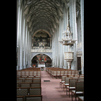 Halle (Saale), Marktkirche Unserer Lieben Frauen, Hauptschiff mit Hauptorgel