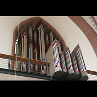 Köln (Cologne), St. Agnes, Orgelprospekt mit Rückpositiv