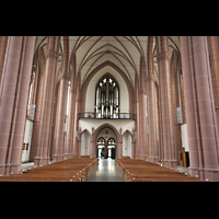 Köln (Cologne), St. Agnes, Hautpschiff in Richtung Orgel