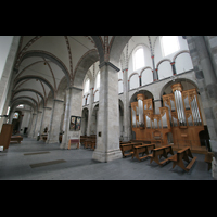 Köln (Cologne), St. Kunibert, Innenraum mit Orgel