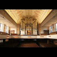 Düsseldorf, Auferstehungskirche, Orgel mit Empore