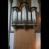 Dsseldorf, Basilika St. Lambertus, Chororgel - rckseitiger stummer Prospekt