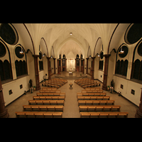 Berlin, Heilig-Kreuz-Kirche, Innenraum von der Orgelempore aus