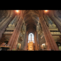 Liverpool, Anglican Cathedral, Orgel und Vierung