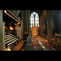 Liverpool, Anglican Cathedral, Blick vom Spieltisch in Richtung Chor