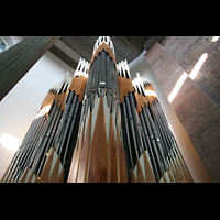 Karlsruhe, Stadtkirche, Chororgel Prospektdetail