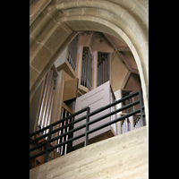 Rottweil, Heilig-Kreuz-Münster, Orgel vom Seitenschiff aus