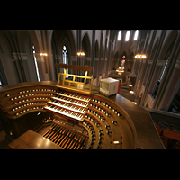 Wiesbaden, Marktkirche, Spieltisch und Kirchenraum