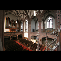 Frankfurt am Main, Dreiknigskirche, Blick von der Seitenempore zu Orgel