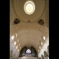 Sankt Gallen (St. Gallen), St. Maria Neudorf, Decke mit Fernwerksöffnung unterhalb der Kuppel