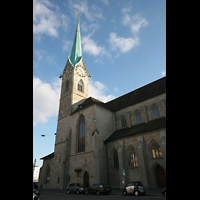 Zürich, Fraumünster, Seitenansicht mit Turm