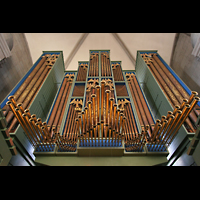 Zürich, Großmünster, Orgelprospekt mit Spanischen Trompeten