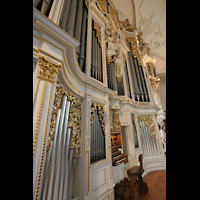 Sankt Urban (St. Urban), Klosterkirche, Orgel mit Spieltisch