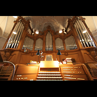 Horgen, Reformierte Kirche, Orgel mit Spieltisch