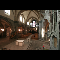 Chur, Kathedrale St. Mariae Himmelfahrt, Blick vom Chor zur großen Orgel