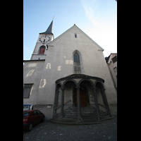Chur, Martinskirche, Fassade mit Hauptportal