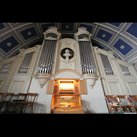 Berlin, Hoffnungskirche, Orgel und Spieltisch