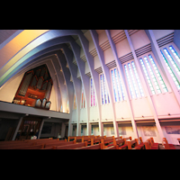 Berlin, Kirche am Hohenzollernplatz, Kirchengewlbe mit Orgel