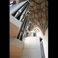Halle (Saale), Konzerthalle (ehem. Ulrichskirche), Perspektivischer Blick auf die große Orgel