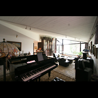 Dsseldorf, Motette-Verlag - ehem. Hausorgel Fam. Ricken, Wohnraum mit Orgel