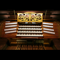 Bremen, Dom St. Petri, Spieltisch der großen Orgel