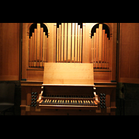Bremen, Dom St. Petri, Spieltisch der Klop-Orgel
