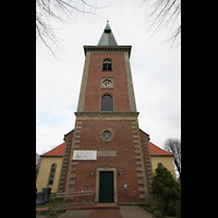 Harpstedt, Christuskirche, Turm von vorne