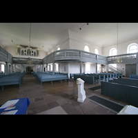 Harpstedt, Christuskirche, Vierungsraum mit Blick zur Orgel